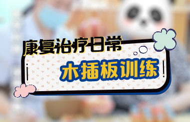 康复治疗日常之《木插板训练》